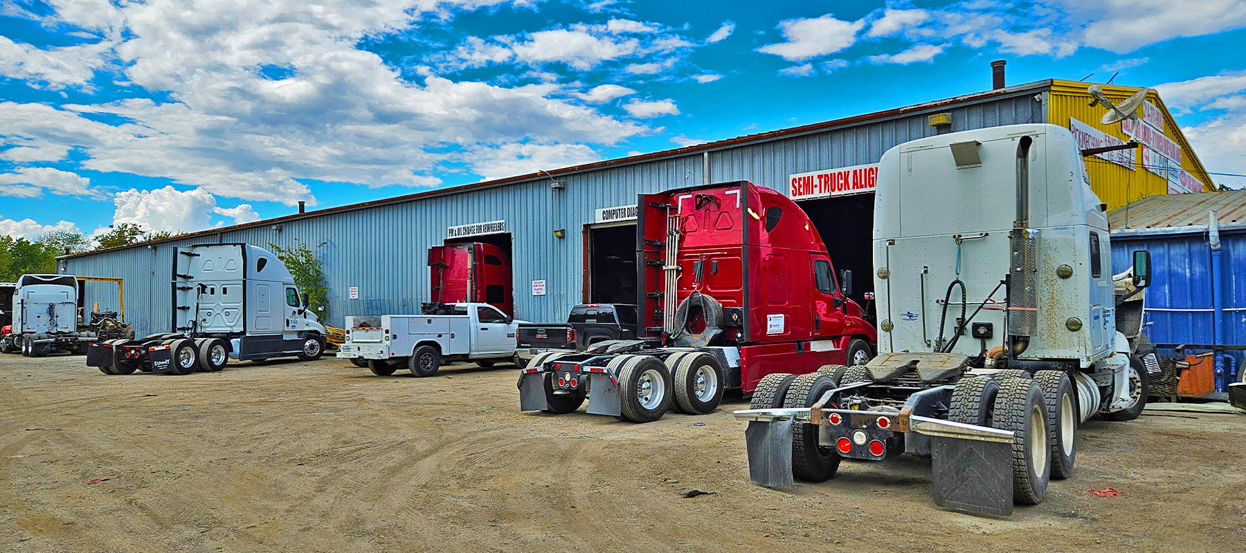 Semi-truck Brands we alignment on Hunter equipment at Salazar Semi-Truck Repair in Dallas TX